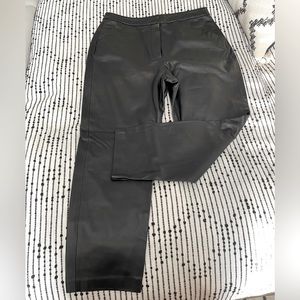 Brand new—100% Leather—straight leg trousers in US Size 14.